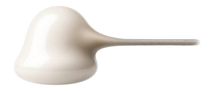 Axon hillock at the junction of the cell body and axon, appearing as a slight swelling