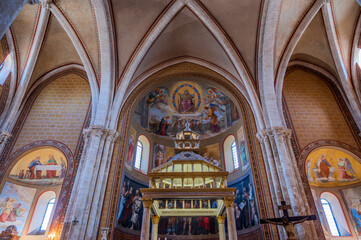 Fototapeta premium The Cathedral Basilica of Santa Maria Annunziata is the principal place of Catholic worship in Anagni, the episcopal seat of the Diocese of Anagni-Alatri; it has the dignity of a minor basilica.