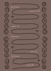 Minimal abstract image for printing. Picture for modern interiors. The picture is painted by hand on a tablet. © neurostructure