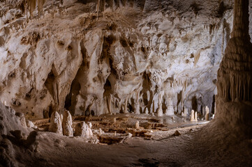 The Frasassi Caves are underground karst caves located in the municipality of Genga, in the province of Ancona, within the Gola della Rossa and Frasassi Regional Natural Park.