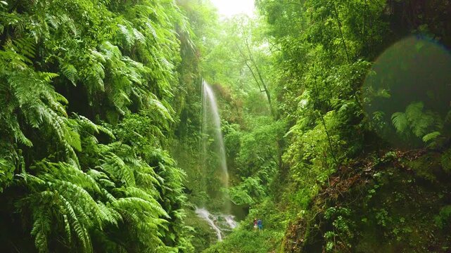 Cascada de los Tilos Waterfall, La Palma, Canary Islands, Spain