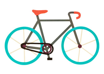 Fototapeta premium Bicycle paper craft design element