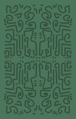 Minimal abstract image for printing. Picture for modern interiors. The picture is painted by hand on a tablet. © neurostructure