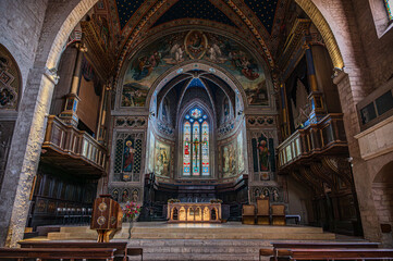 Fototapeta premium The Cathedral of Saints Mariano and Giacomo is the mother church of the Diocese of Gubbio. It is dedicated to Saints Mariano and Giacomo, martyrs of Lambaesi in Numidia.