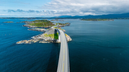 Discover the stunning Atlantic Ocean Road in Norway, where a scenic highway winds through islands...