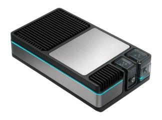 Energy module with integrated radiators and power management systems