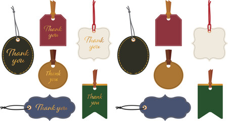 高級感のあるタグのセット