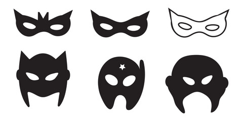 Mask superhero. Carnival mask icon. Vector