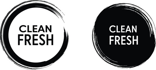 clean fresh buttons in white and black colors