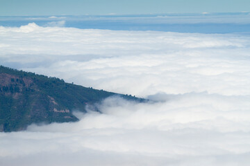 Clouds from the Teide National Park, Tenerife island, Spain