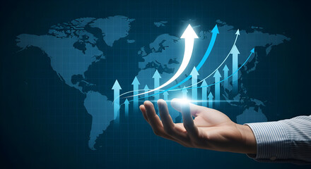 hand pushing a button on a touch screen interface