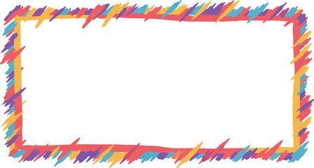 Obraz premium a colorful frame with vibrant lines surrounding empty space