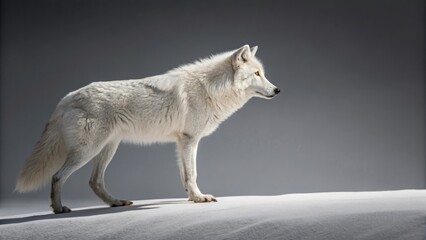 Obraz premium wolf in a winter wonderland captured in stunning detail