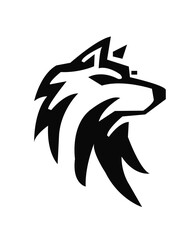 vector illustration of a wolf