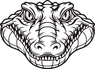 Alligator Design and Illustration. Cartoon Alligator Illustration. Cute Alligator Clipart Design. Green Alligator Illustration. Baby Alligator Design. Alligator Wildlife Illustration