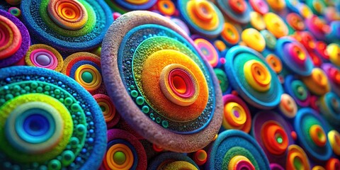 Macro Photography Colorful Circles Abstract Background - Vibrant Bokeh Wallpaper