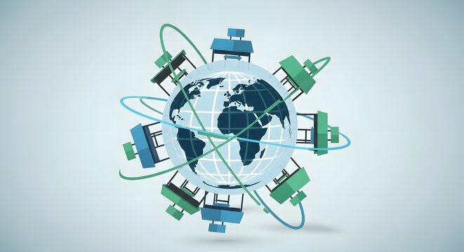 Conceptual illustration of innovation and learning, with a glowing light bulb emitting mathematical symbols, numbers, and letters representing knowledge