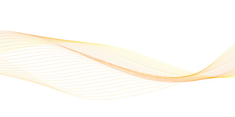 Luxury yellow golden wavy curve lines background. Digital futuristic technology concept. Gradient banner background.  Science, banner, business, poster, template, music background.