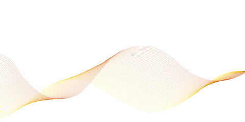 Luxury golden thin lines of gradient waves