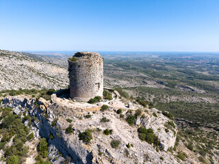 Torre del Far à Tautavel dans les Pyrénées Orientales
