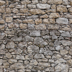 4K Seamless Stone Wall Texture – Tileable Rustic Rock Surface for 3D Rendering & Game Design