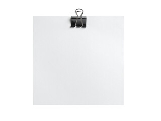 blank note paper with clip