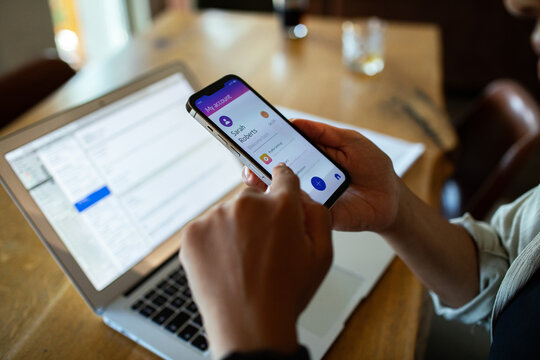 Using Mobile Banking App