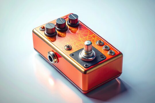 MXR Tap Tempo Pedal: High-Resolution Product Photography, Isolated White Background