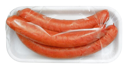Fresh Packaged Sausages Ready for Cooking