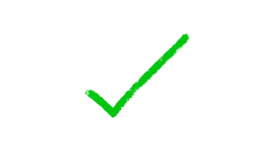 Isolated Green Check Mark