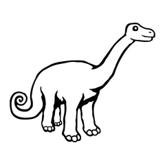 Brachiosaurus Dino Long Neck Dinosaur Cute Happy Smile