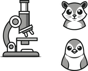 Animal Research Design and Illustration. Scientific Animal Research Illustration. Laboratory Animal Research Design. Wildlife Research Illustration. Animal Study Design and Illustration