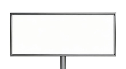 Fototapeta premium Isolated Billboard Sign with White Background for Advertising.