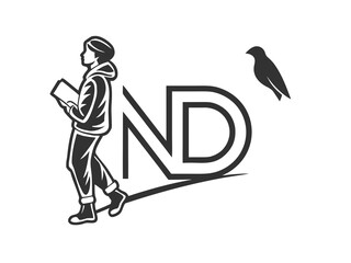 Monogram Logo of North Dakota State Capitol Building