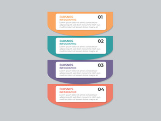 product management concept for 4 steps infographic design template. included statistics on screen, team management, ringing, null, feasibility icons for abstract background.