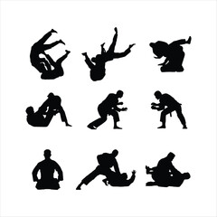 jiu-jitsu martial arts movement icon