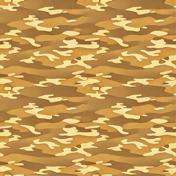 Seamless desert camouflage texture pattern with earthy tones for textile, military, fashion, and graphic design projects