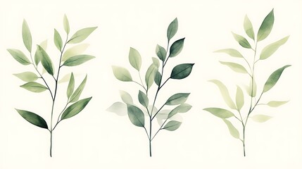 Vibrant Green Foliage Closeup with Textured Leaves in Natural Light and Detailed Vein-generative ai