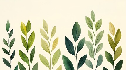 Vibrant Green Foliage Closeup with Textured Leaves in Natural Light and Detailed Vein-generative ai