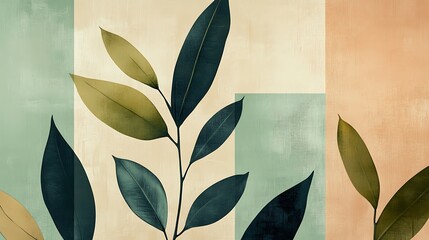 Vibrant Green Foliage Closeup with Textured Leaves in Natural Light and Detailed Vein-generative ai