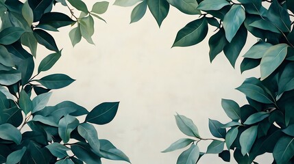 Vibrant Green Foliage Closeup with Textured Leaves in Natural Light and Detailed Vein-generative ai
