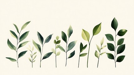 Vibrant Green Foliage Closeup with Textured Leaves in Natural Light and Detailed Vein-generative ai