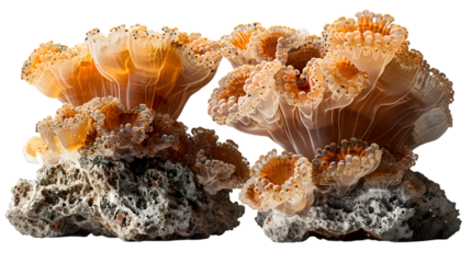 Orange Coral Reef Closeup.