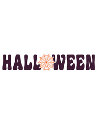 Happy Halloween typography clip art design on plain white transparent isolated background for card, shirt, hoodie, sweatshirt, apparel, card, tag, mug, icon, poster or badge