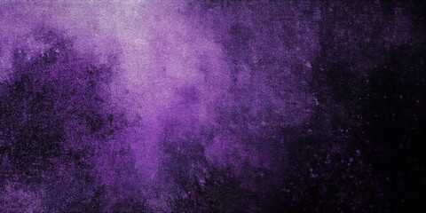 Fototapeta premium Purple starry nebula with cosmic dust effects.