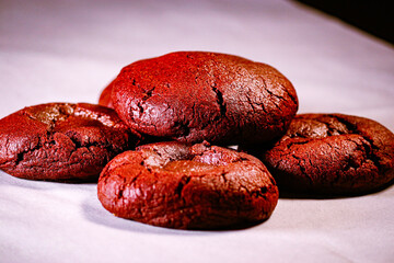 Red velvet cookies