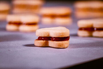 Alfajores with dulce de leche