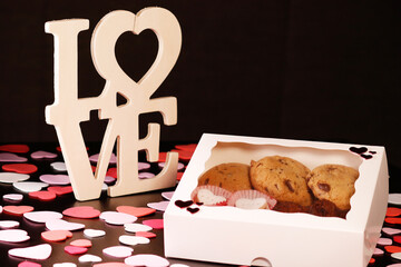 Cookies with LOVE sign