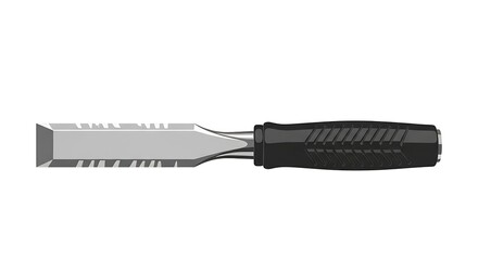 Detailed Illustration of a Wood Chisel with Functional Design.