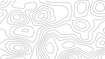 Topographic Contour Map Background.Topographic beautiful white and black contour topo wavy pattern map line design, Abstract Vector Wave Grid With Mountain Relief.